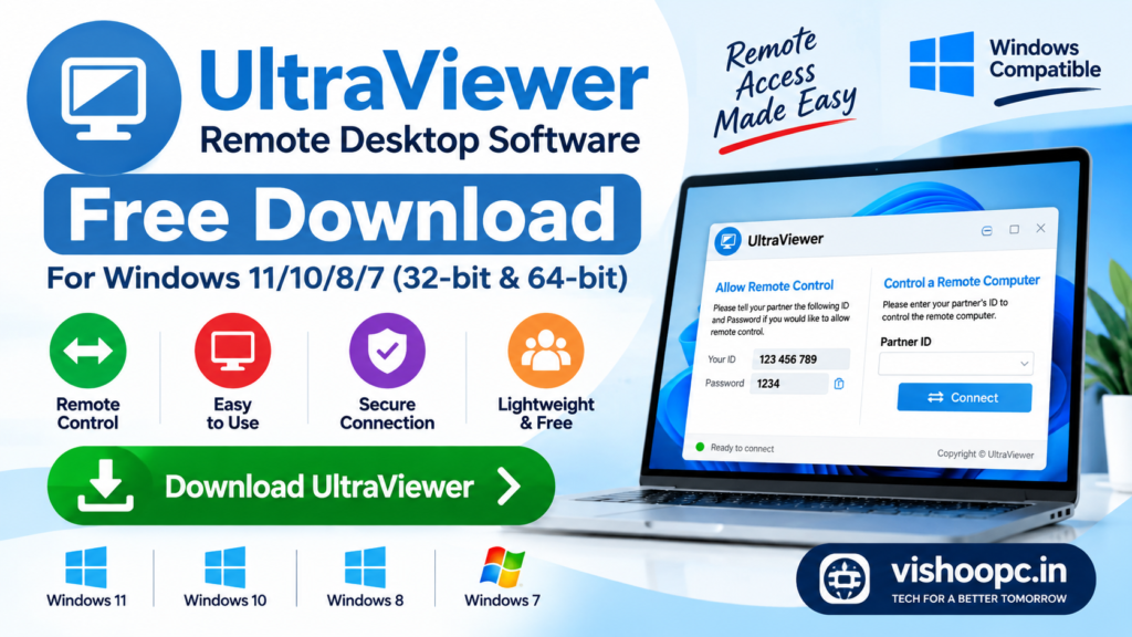 UltraViewer free download remote desktop software for Windows