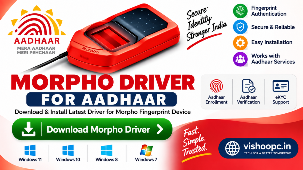 Morpho fingerprint driver for Aadhaar