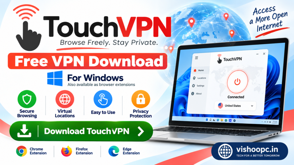TouchVPN free VPN download for Windows