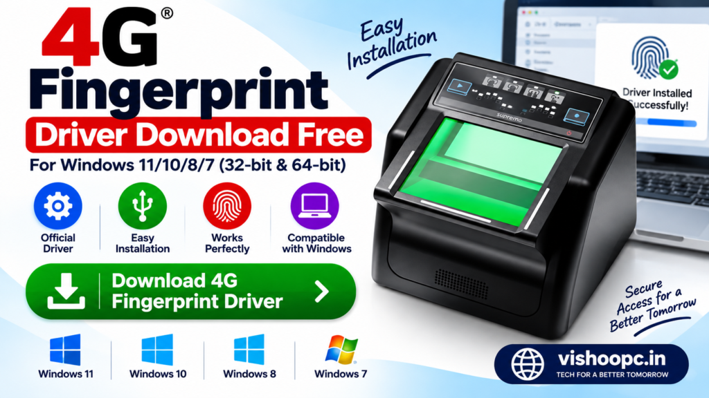 4G Fingerprint Driver Download Free for Windows