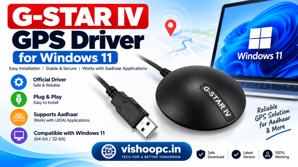G-STAR IV GPS Driver for Windows 11