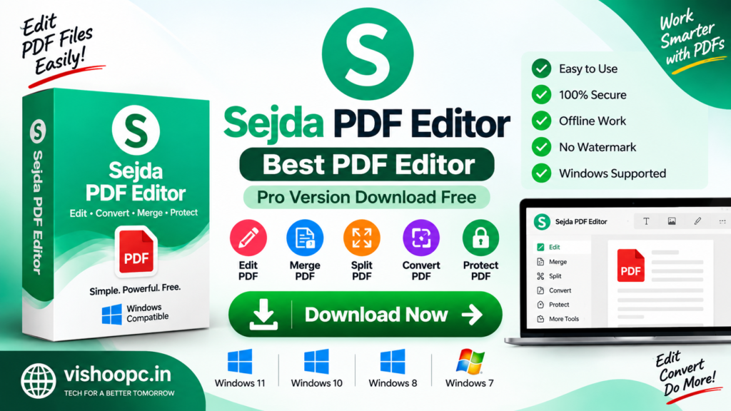 Sejda PDF Editor Pro free download for Windows