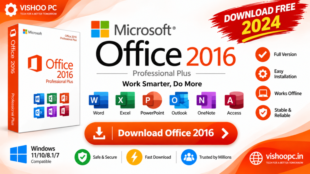 Microsoft Office 2016 download free for Windows