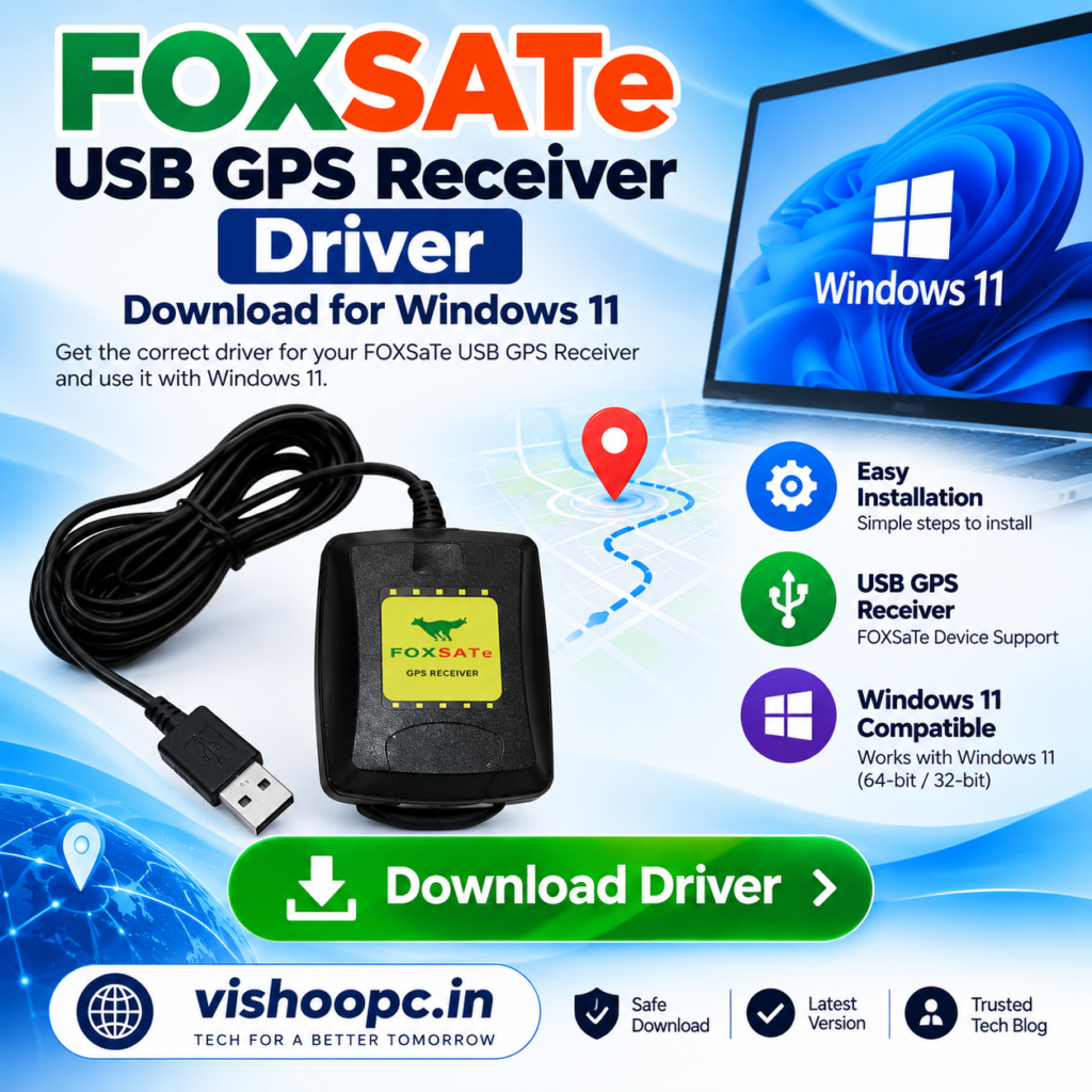 FOXSaTe USB GPS Receiver Driver for Windows 11