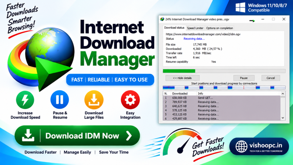 Internet Download Manager IDM free download for Windows
