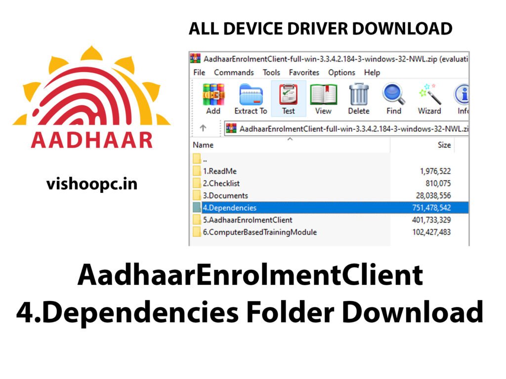 UIDAI 4.Dependencies Folder Download All Device Driver Download Free 2025