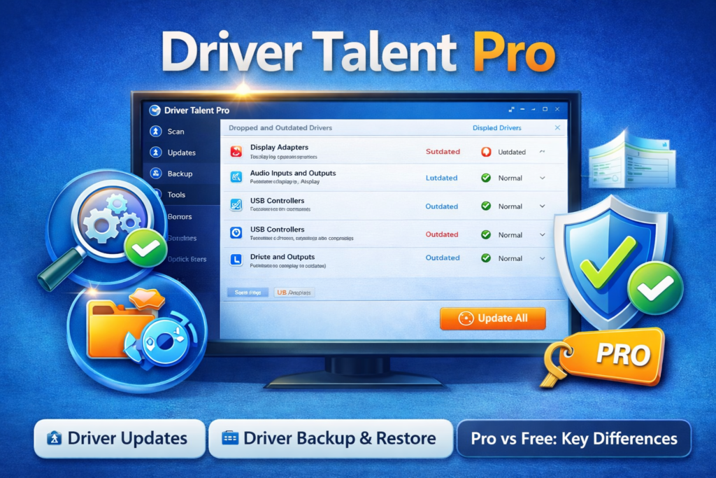 Driver Talent Pro driver update software for Windows