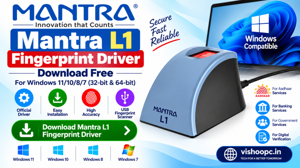 Mantra L1 fingerprint driver download free for Windows